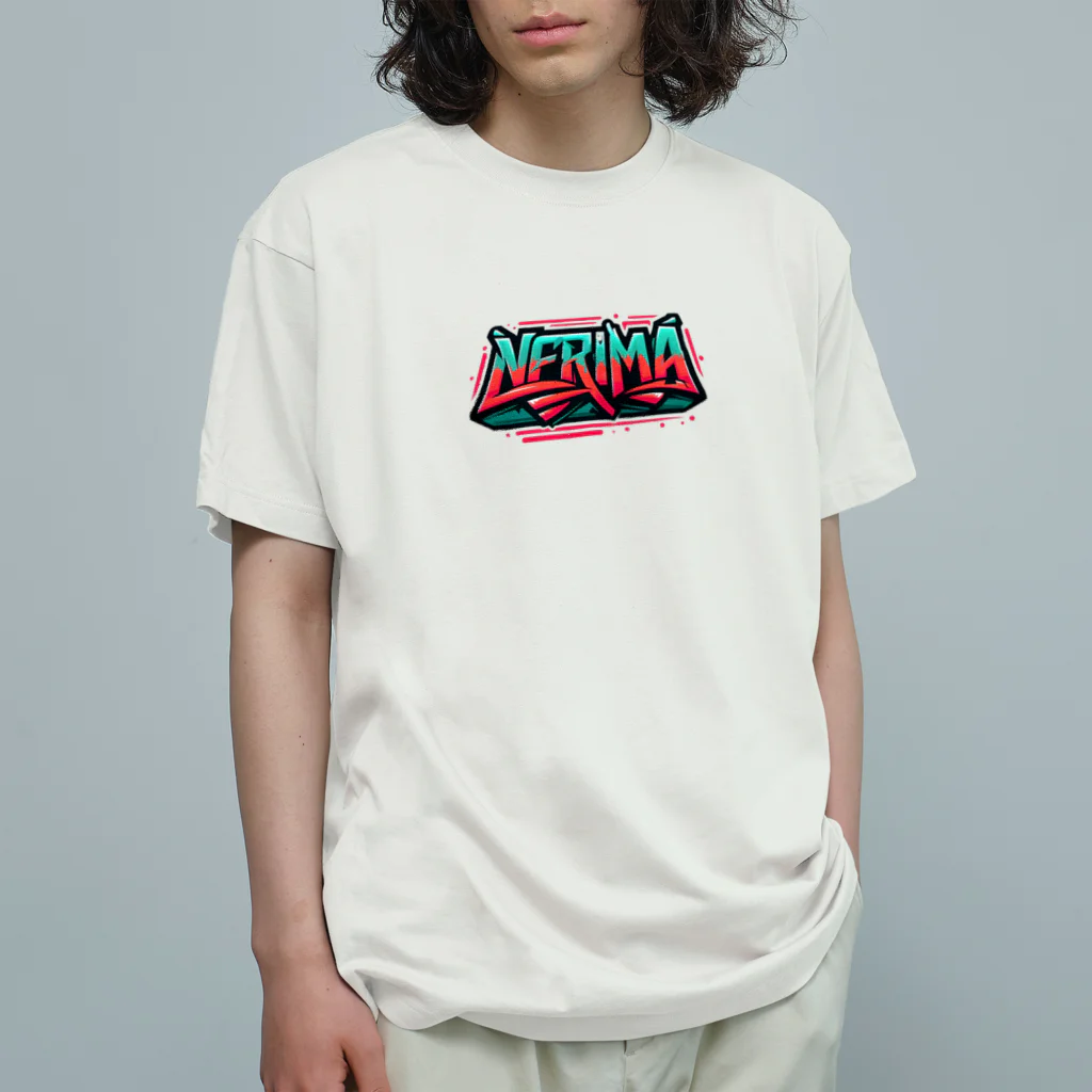 ore-journalのHipHopのグラフィティのロゴ「NERIMA(練馬)」 Organic Cotton T-Shirt