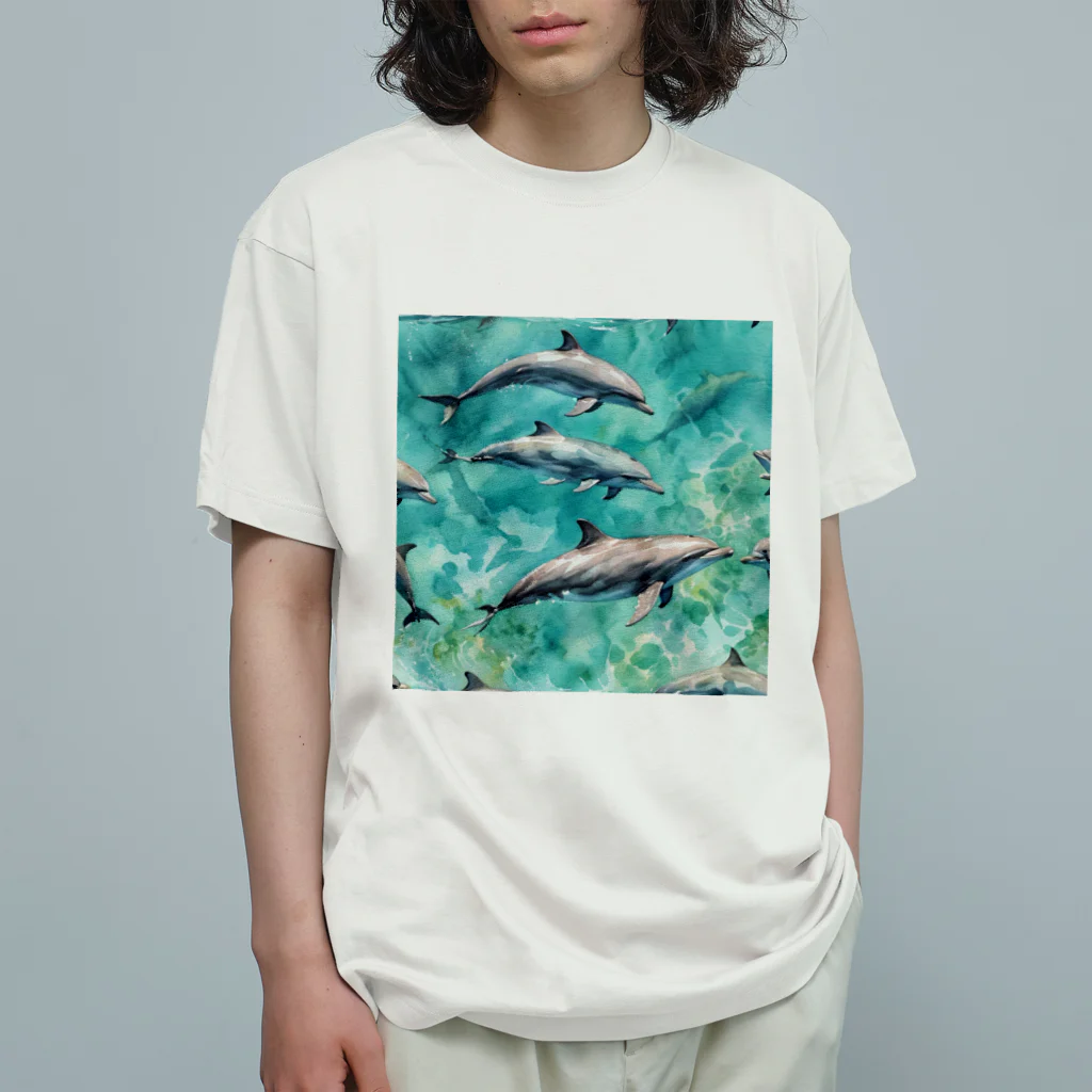 ma_kagawaのハワイのイルカ Organic Cotton T-Shirt