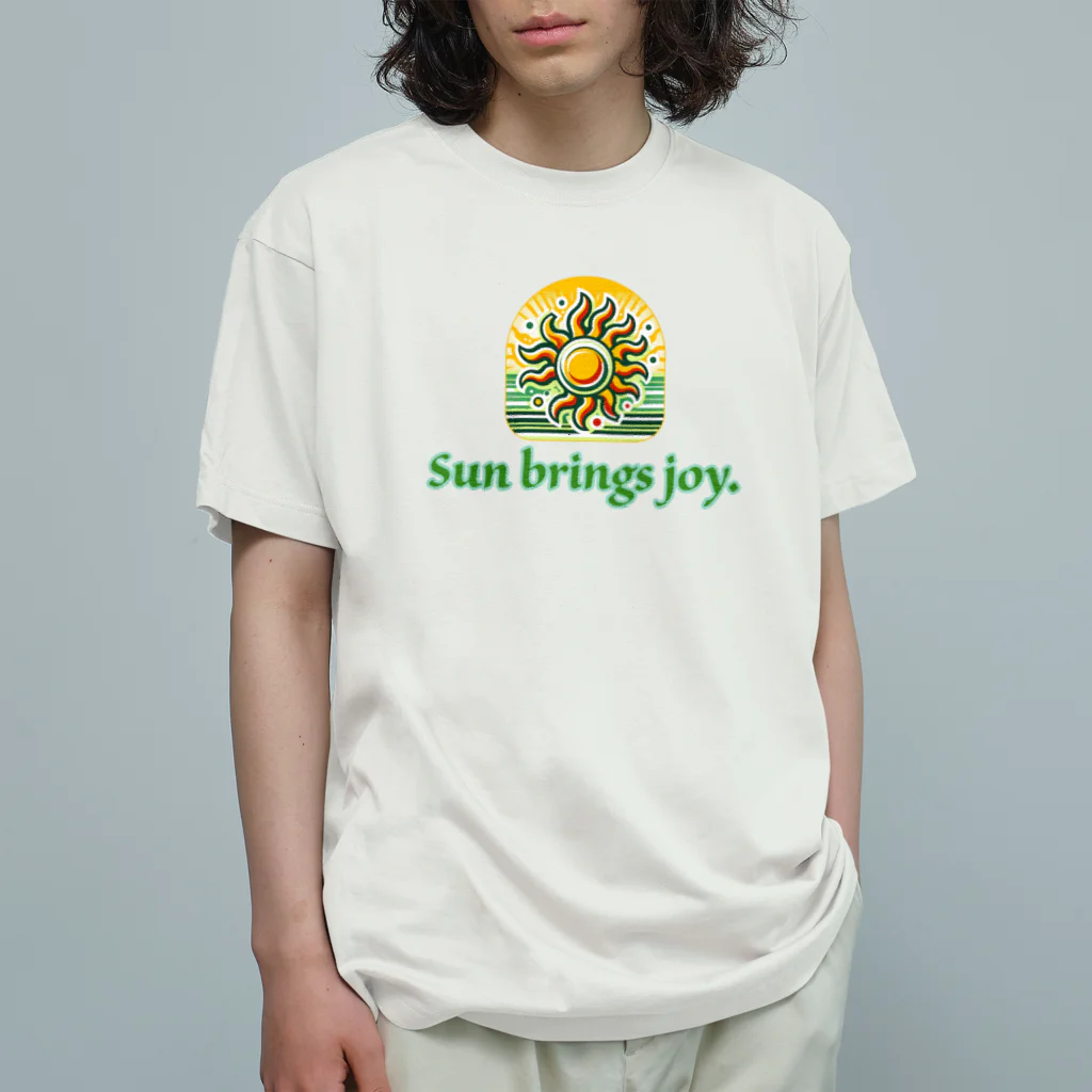 tora2216のSun San San 太陽 オーガニックコットンTシャツ