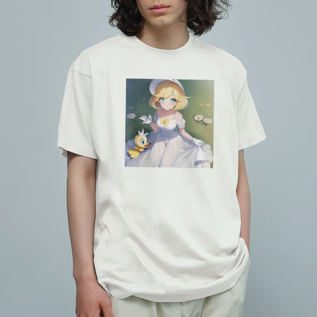 オリジナルグッズショップ KIJITORAのデイジーダック Organic Cotton T-Shirt