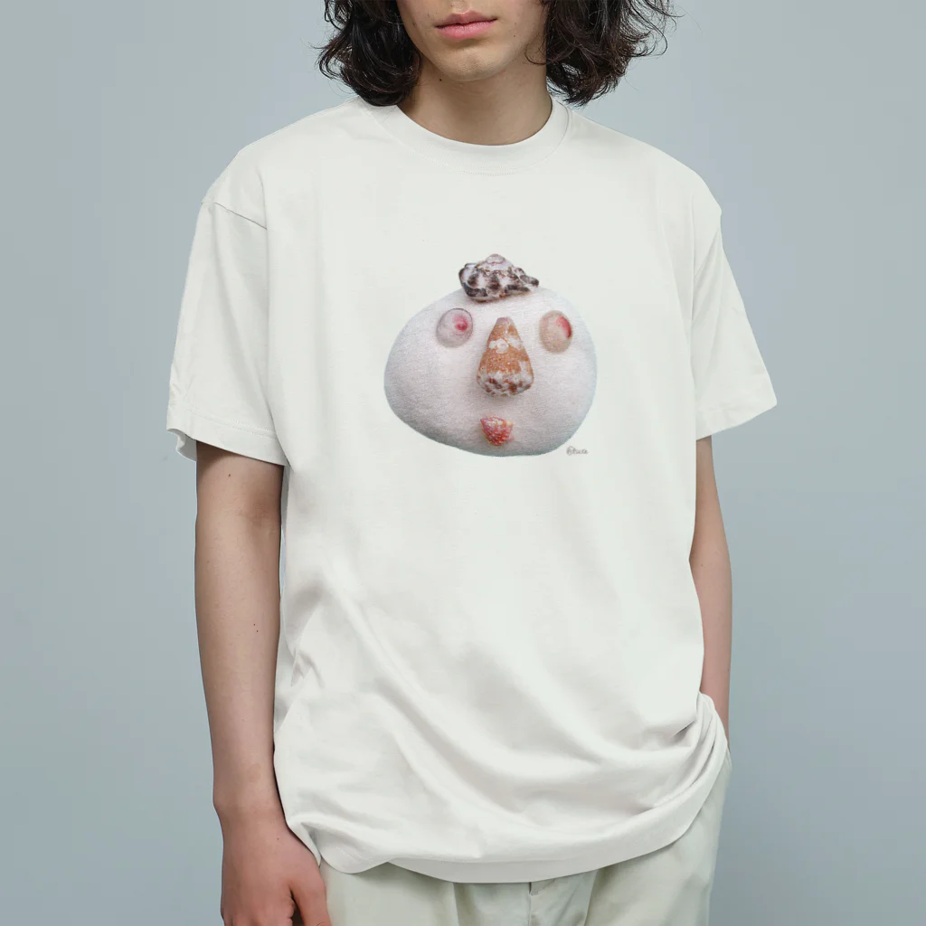 Keiko_Naoko-Art-Japanの波と遊ぶカイ オーガニックコットンTシャツ
