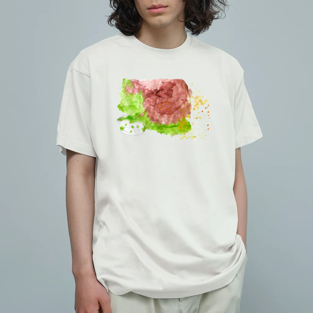 tomorhythmのこわいかお Organic Cotton T-Shirt