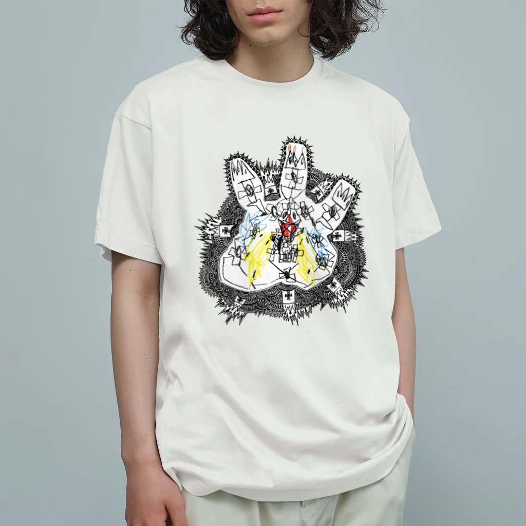 ORICOO SUNのラスボス オーガニックコットンTシャツ