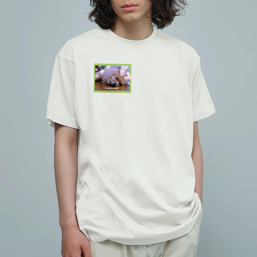 百太郎Cafeの涙もっくん Organic Cotton T-Shirt