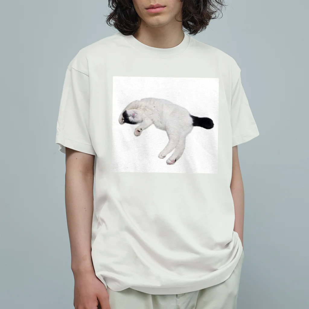 クリスタの尻尾が短い保護猫 たぬちゃん Organic Cotton T-Shirt