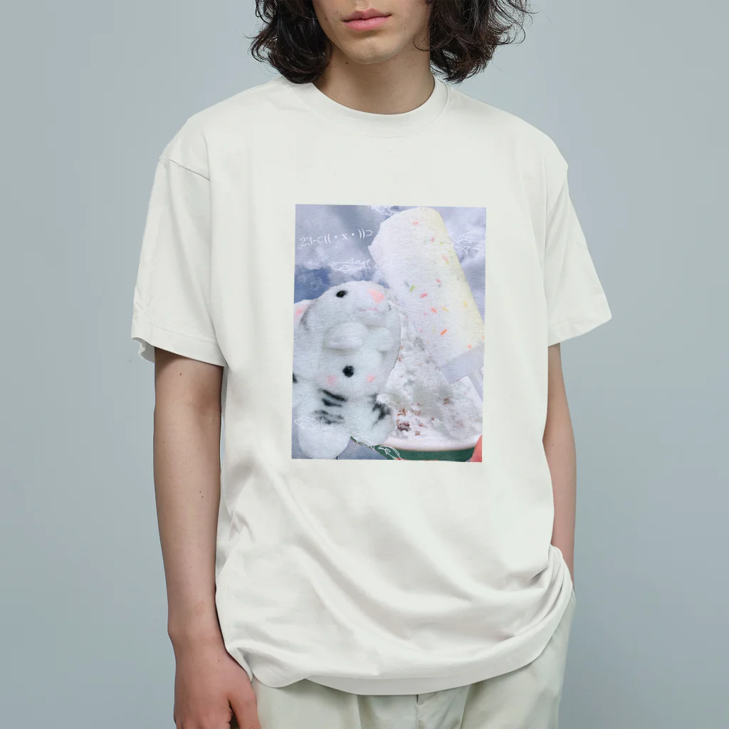 にゃーの店のWTR-ice23 オーガニックコットンTシャツ