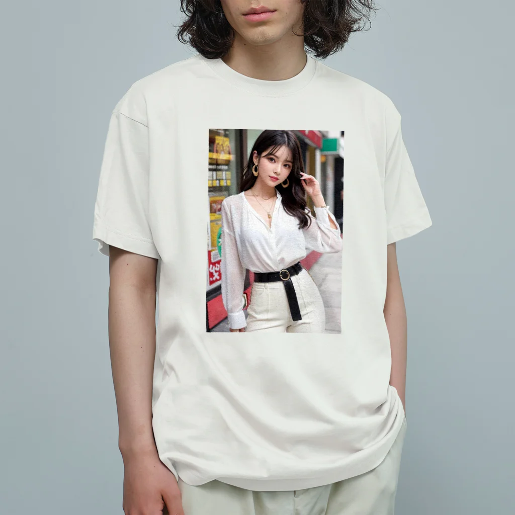 AI美女グラビアアートのおしゃれ美女はいかが？ Organic Cotton T-Shirt