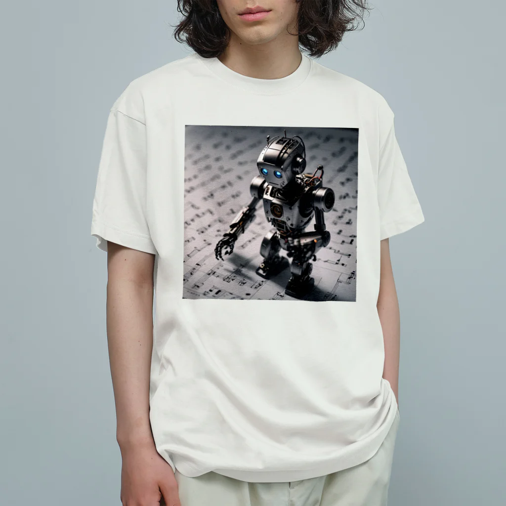 Yuelの作曲ロボット オーガニックコットンTシャツ