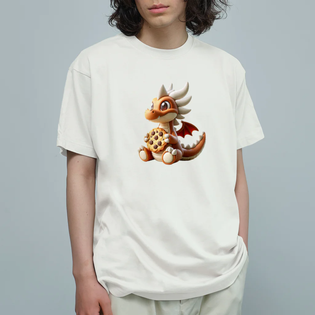 ドラゴンとわたしのドラゴンとビスケット Organic Cotton T-Shirt