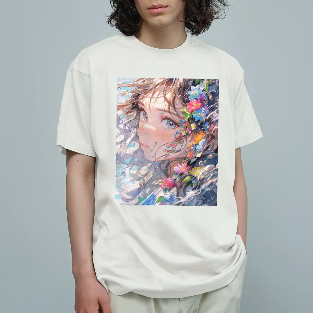 すだあーとの美しき水花 オーガニックコットンTシャツ