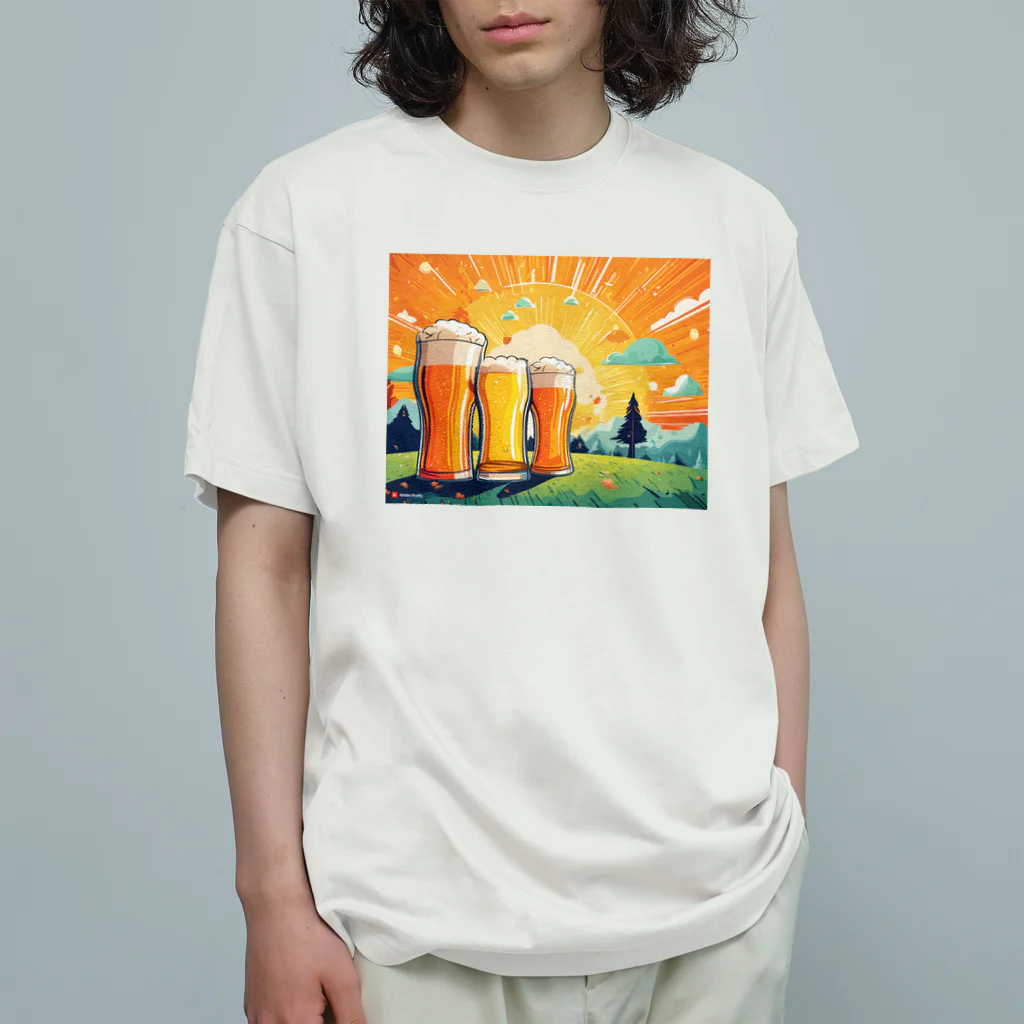 山田綾の夏到来ビールグッズ！Beerで皆で盛り上がろう！ オーガニックコットンTシャツ