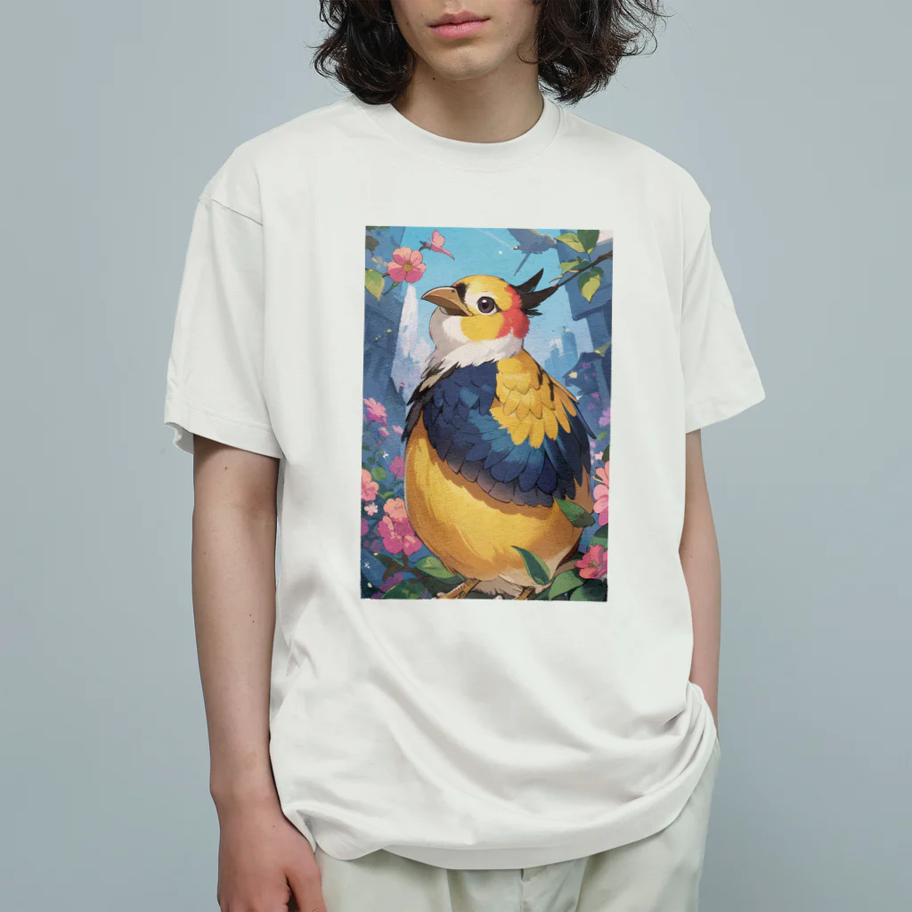 kyobanの鳥くん Organic Cotton T-Shirt