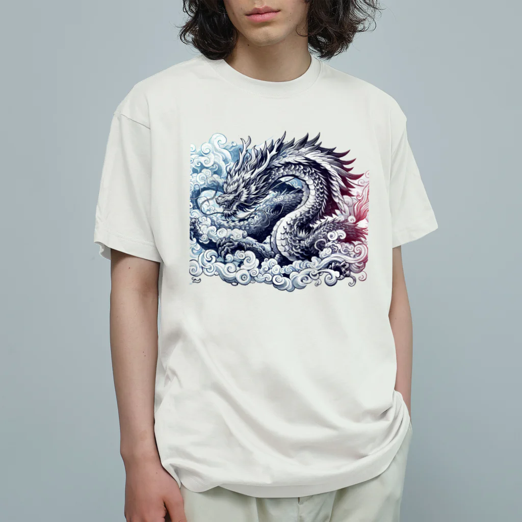 SaBATaNの伝説の生物シリーズ龍1 オーガニックコットンTシャツ