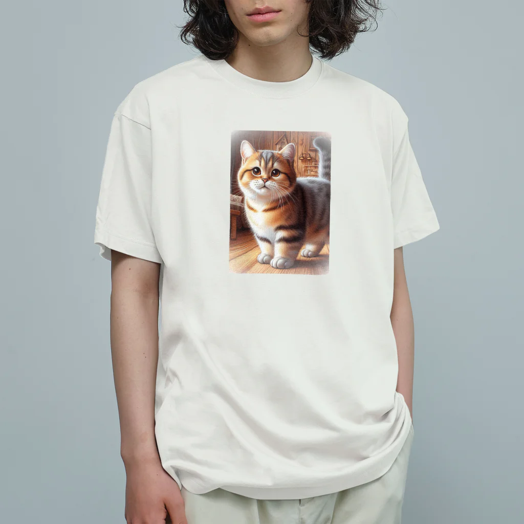 SAKIのマンチカン Organic Cotton T-Shirt