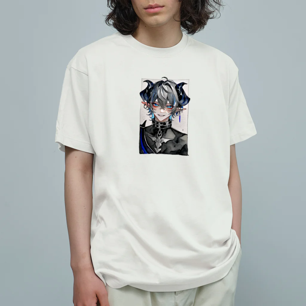 momonekokoの微笑む悪魔 オーガニックコットンTシャツ