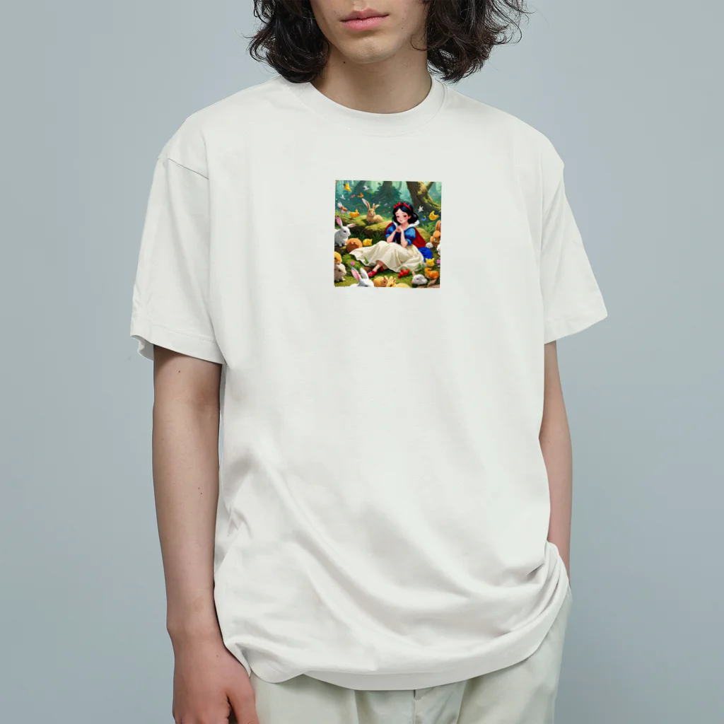ぴよぴよショップの森の白雪姫 オーガニックコットンTシャツ