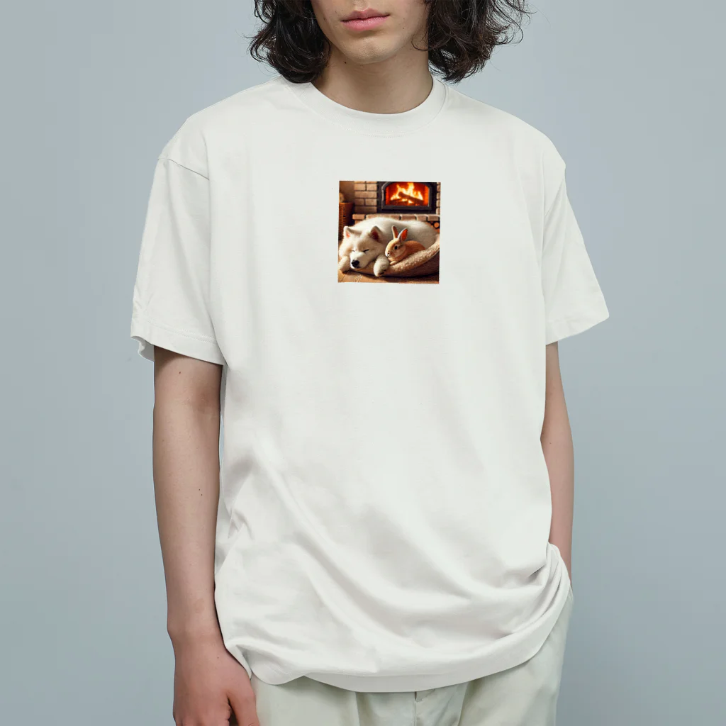 hachitaroのおやすみタイム Organic Cotton T-Shirt