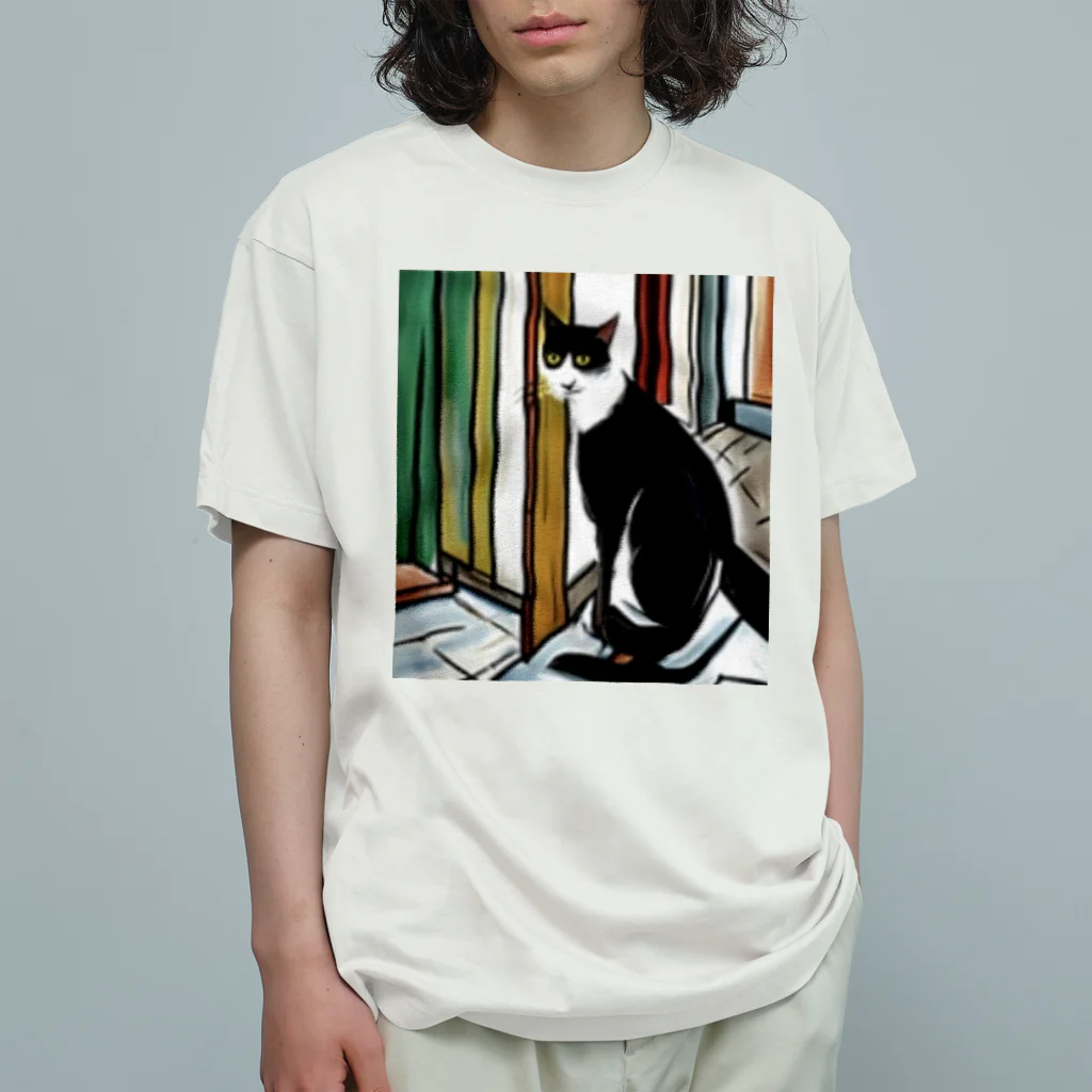 Ppit8のスパイ猫ちゃん、ミッション中！ オーガニックコットンTシャツ