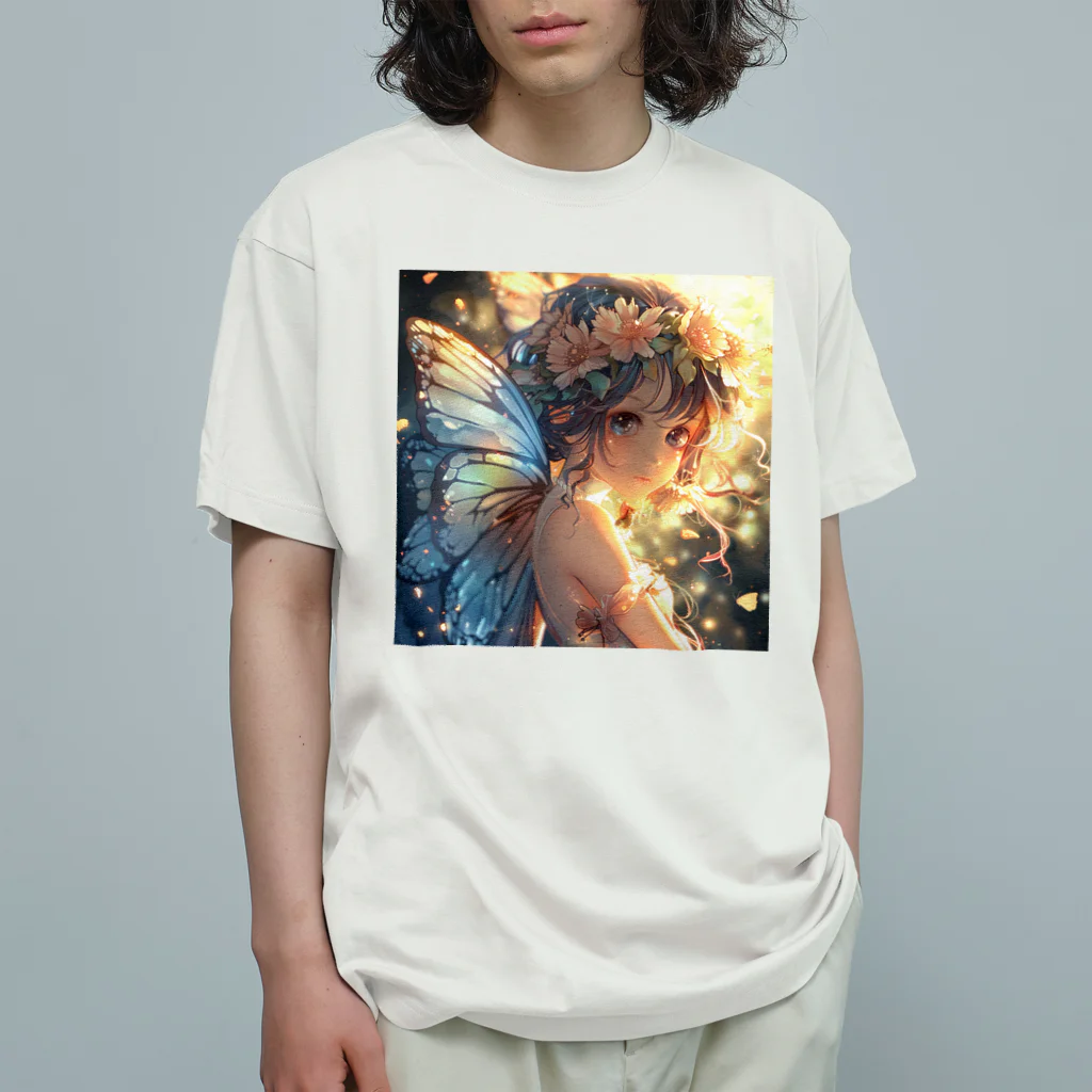 AQUAMETAVERSEの花の妖精　Tomoe bb 2712 Organic Cotton T-Shirt