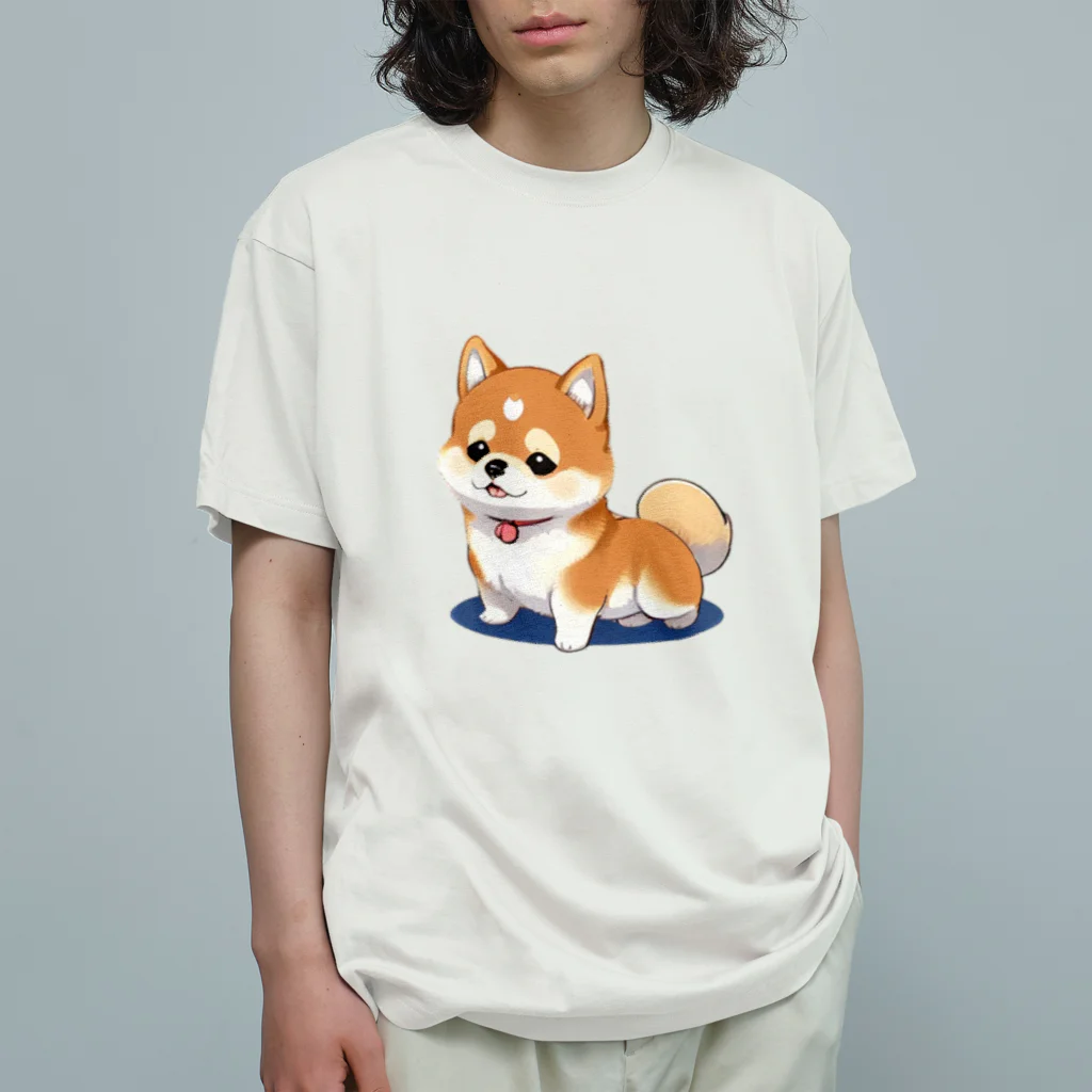 ニャタたち＆わん吉たちのわんちゃ オーガニックコットンTシャツ