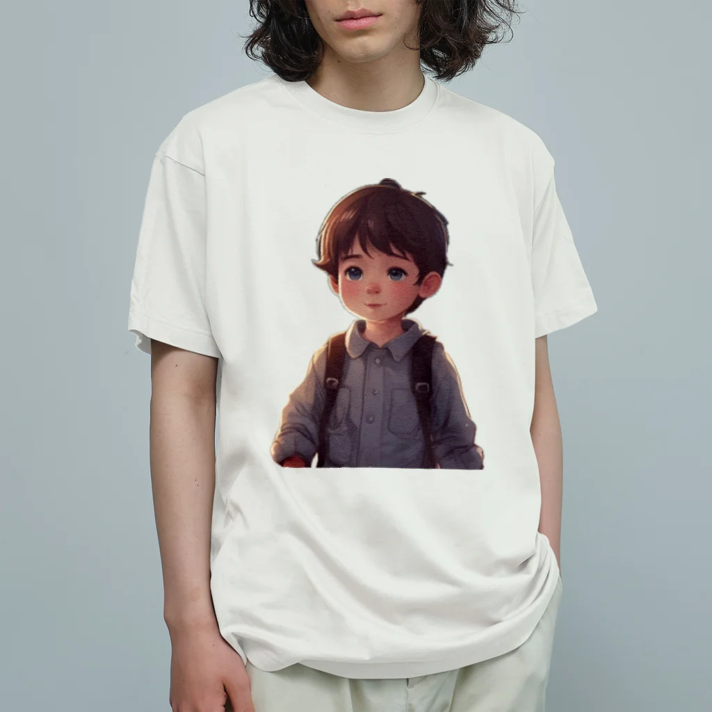 G-EICHISのヤンチャな少年 オーガニックコットンTシャツ