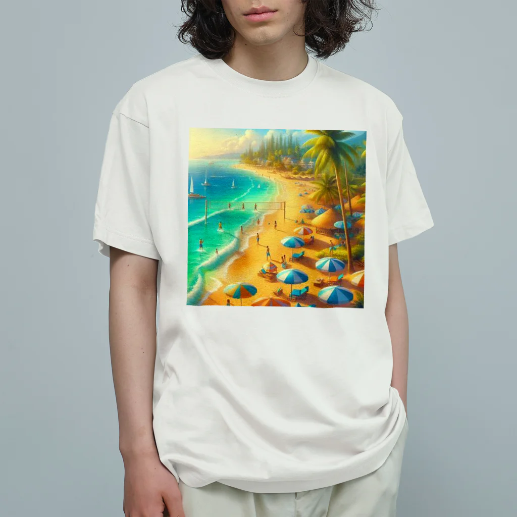 Rパンダ屋の「夏のビーチグッズ」 Organic Cotton T-Shirt