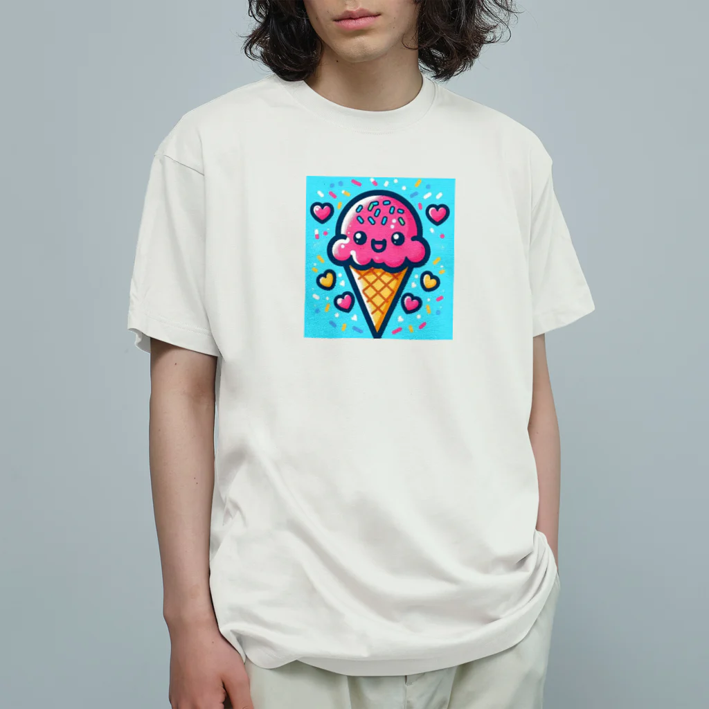 何でもありデザインのアイス Organic Cotton T-Shirt