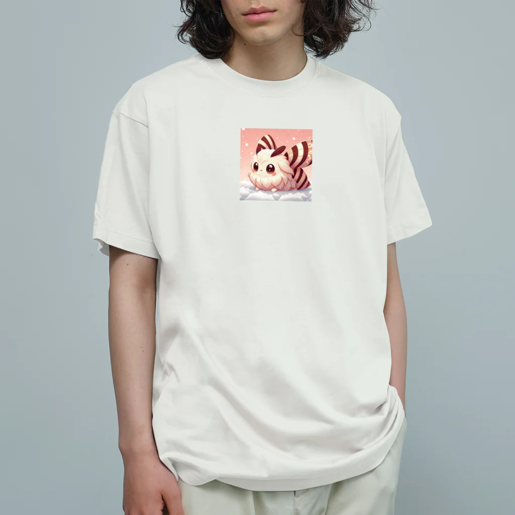 あるてごのかわいいシマエナガのキャラクターグッズです オーガニックコットンTシャツ