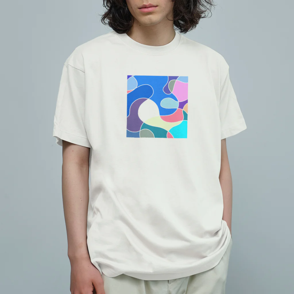 kei-suzukiのやさしいカーブ002 オーガニックコットンTシャツ