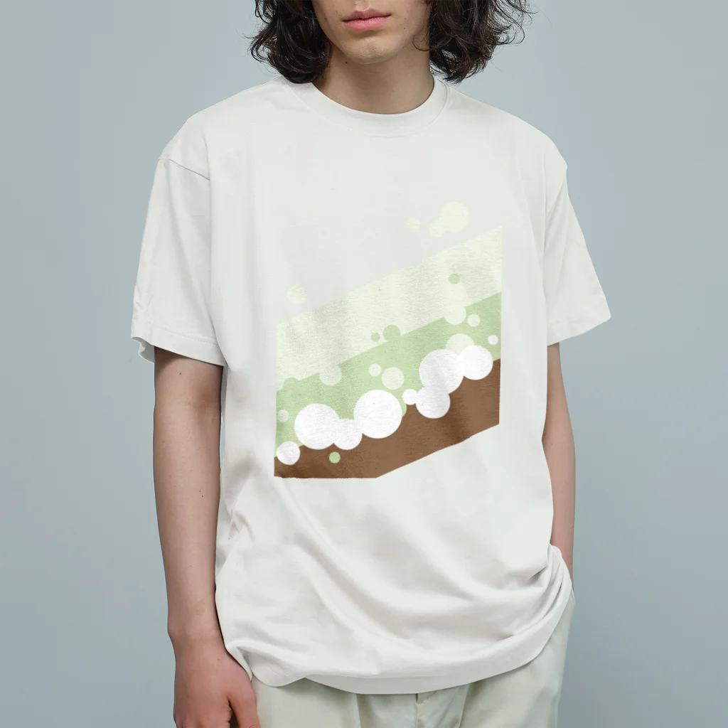 かりほの庵のBubble チョコとメロン味（アパレル） オーガニックコットンTシャツ