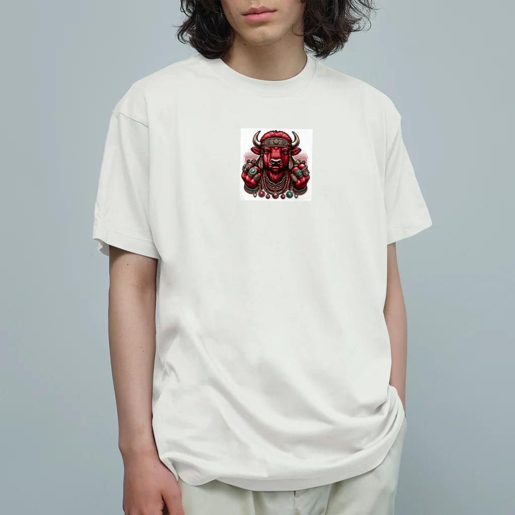 hrgmzkのバイソン グラフィック Tシャツ Organic Cotton T-Shirt