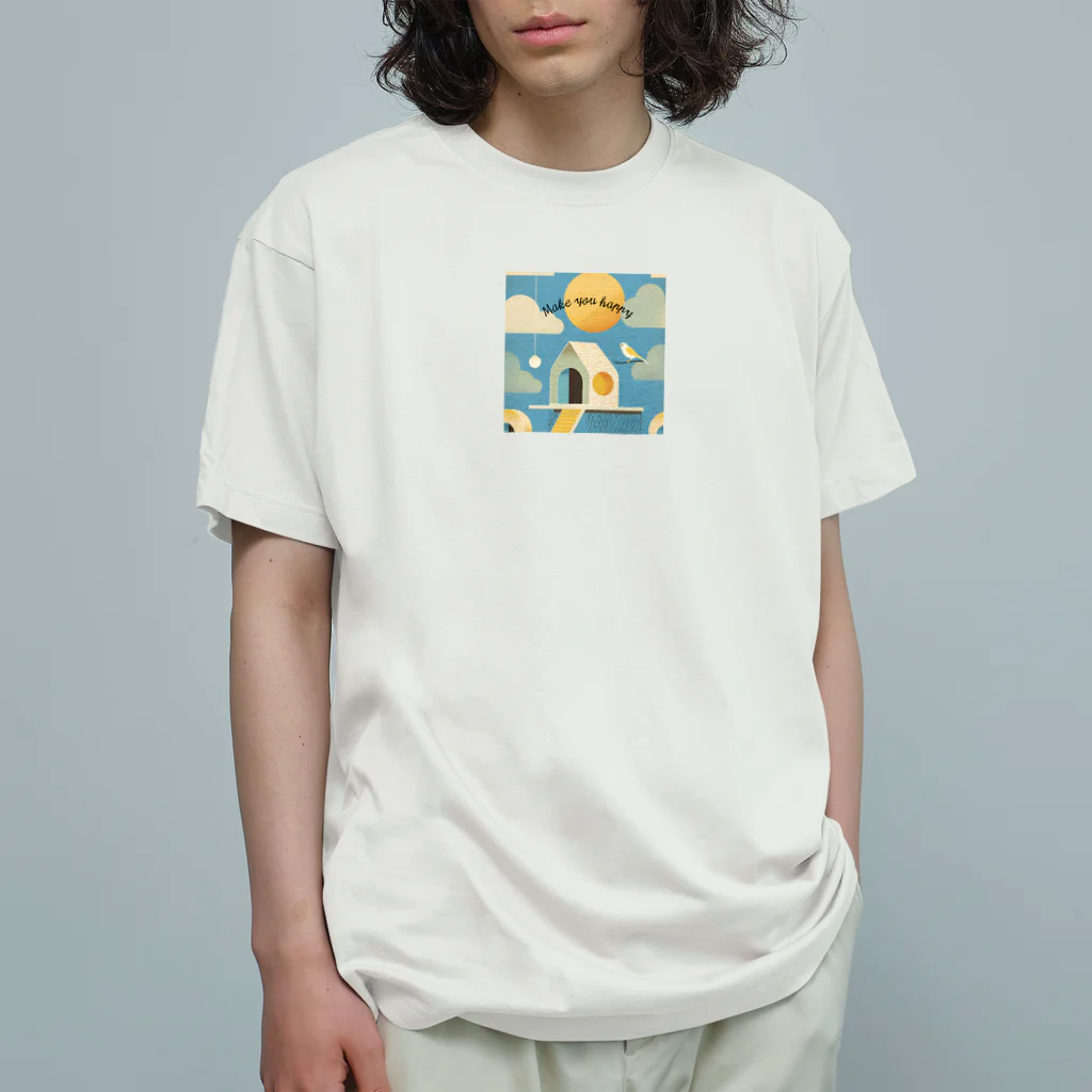 wa wanriseの幸せをもたらす小鳥 Organic Cotton T-Shirt