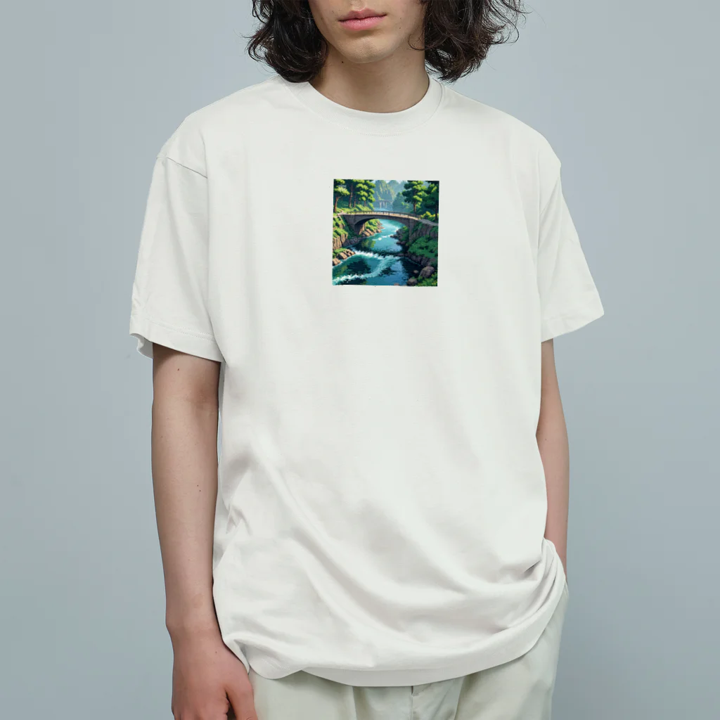 enodeaouの川の水と橋 Organic Cotton T-Shirt