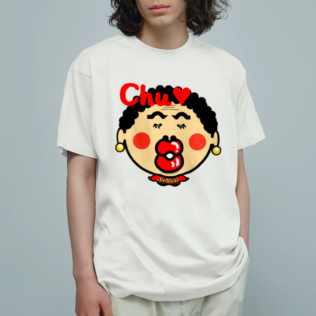 オリジナルデザインTシャツ　SMOKIN'の関西のおばたん　Chu Organic Cotton T-Shirt