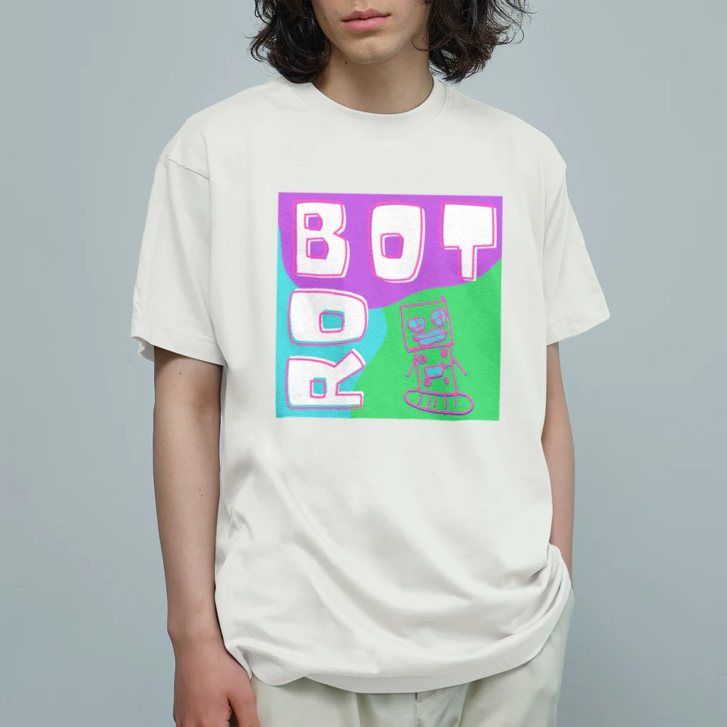 design labのBOT BOY - Pink Pop Edition Organic Cotton T-Shirt