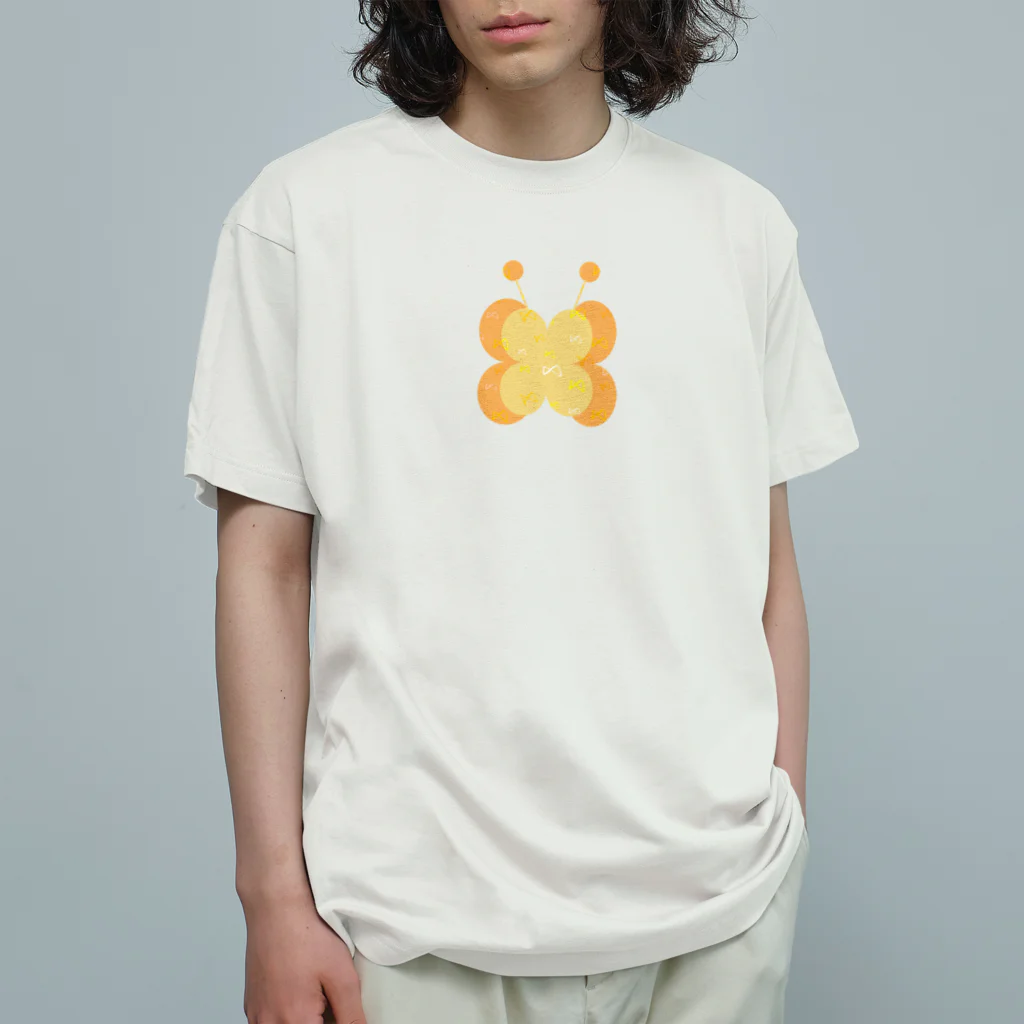 🐸かえるさんと仲間たち🐸のちょうちょ Organic Cotton T-Shirt