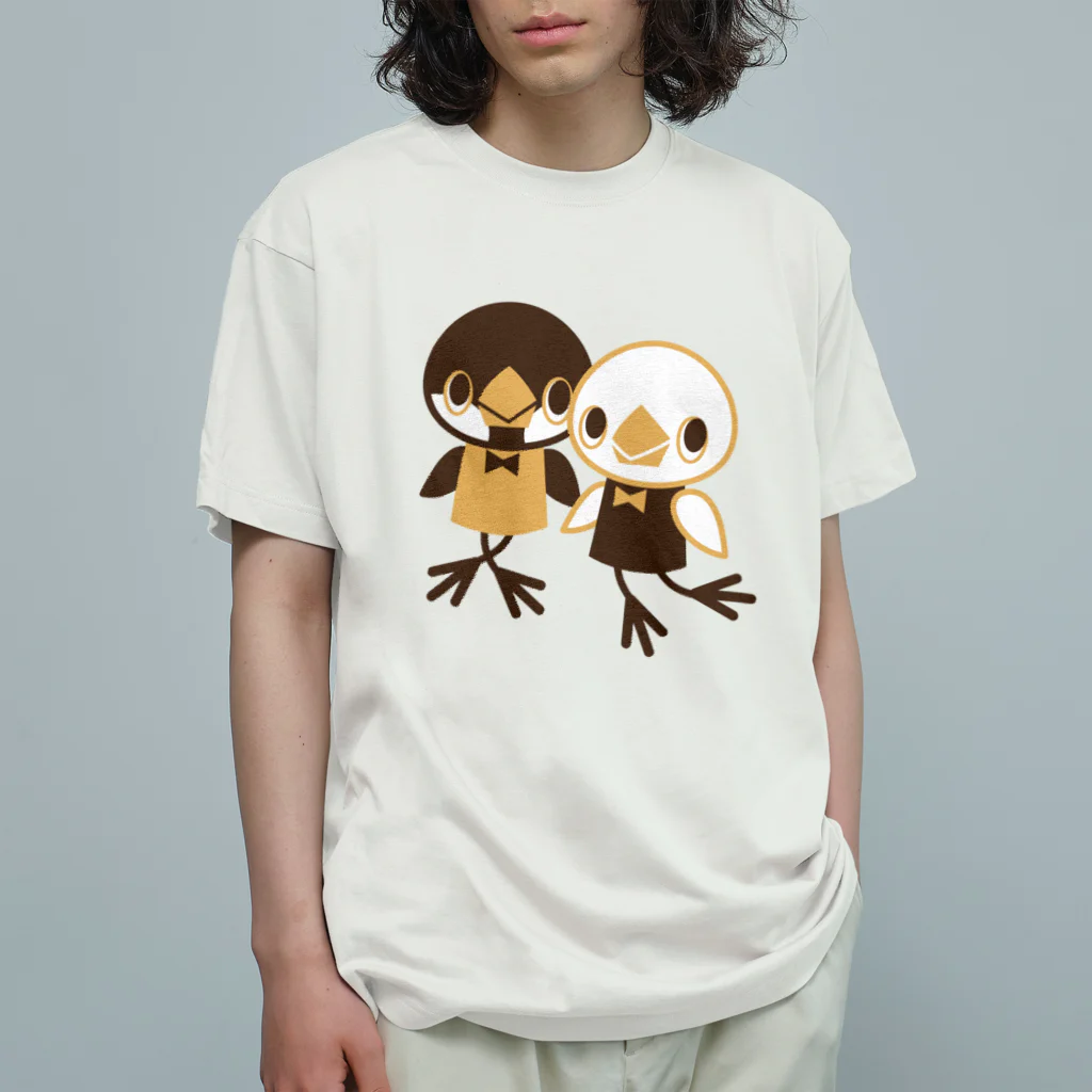 Sugarfrostの文鳥人形 オーガニックコットンTシャツ