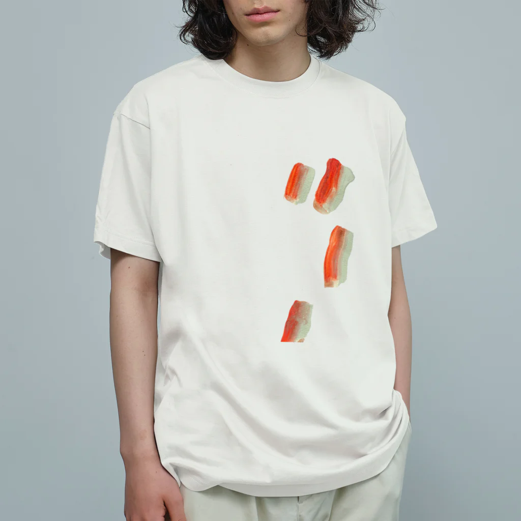 すたこのsalmon オーガニックコットンTシャツ