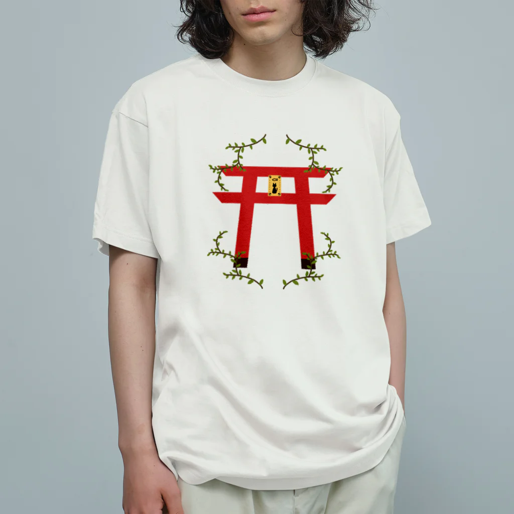 旻天堂(旧 ゆうれい星)の猫居   (修正ver.) Organic Cotton T-Shirt