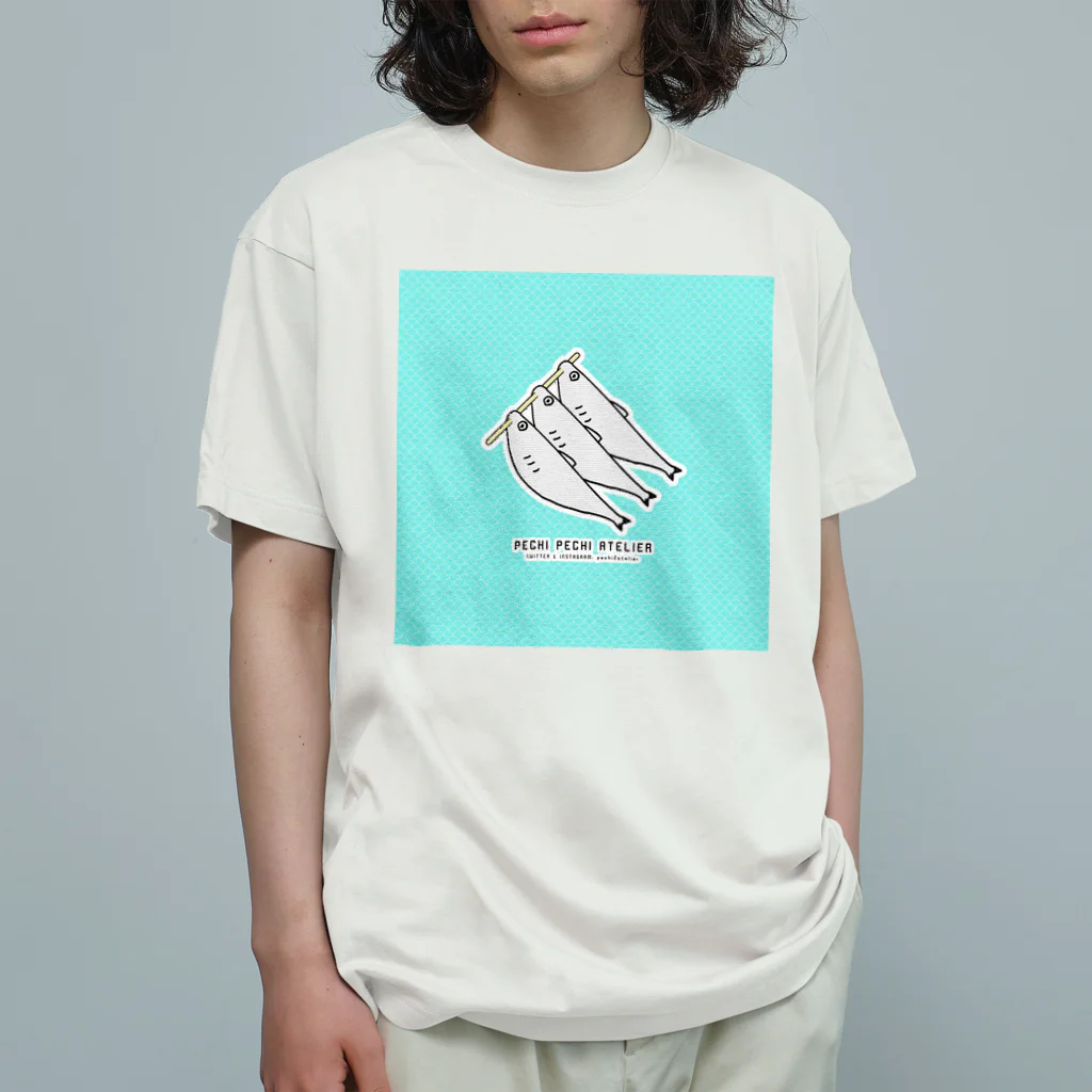 ぺちぺち工房 Pechi Pechi Atelierのししゃも すぺしゃるめすver. Organic Cotton T-Shirt
