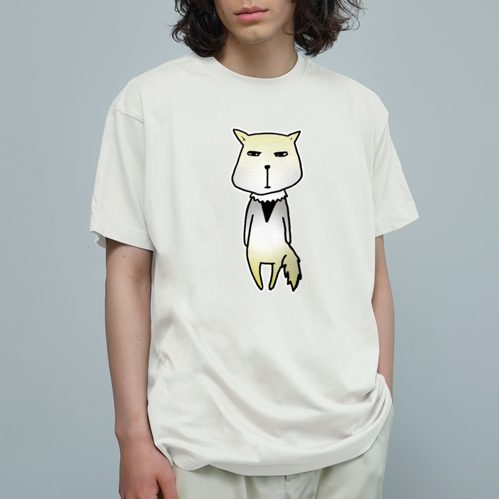 ぺちぺち工房 Pechi Pechi Atelierのちべっとすなぎつね Organic Cotton T-Shirt