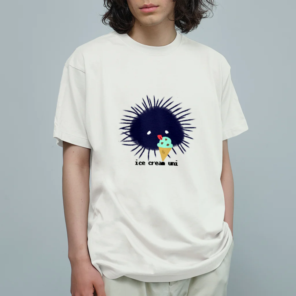 おもち屋さんのアイスうに Organic Cotton T-Shirt