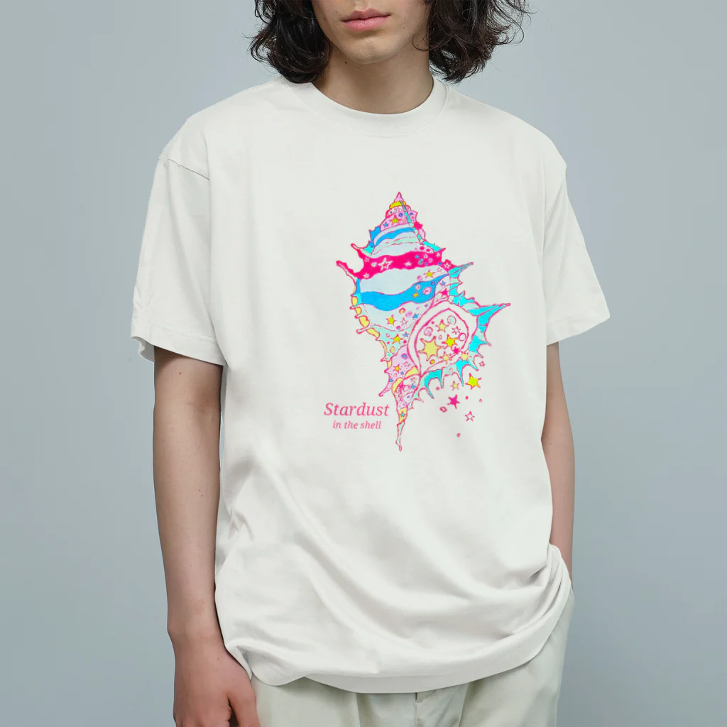 bimakoのお店の貝殻の中の星屑 オーガニックコットンTシャツ