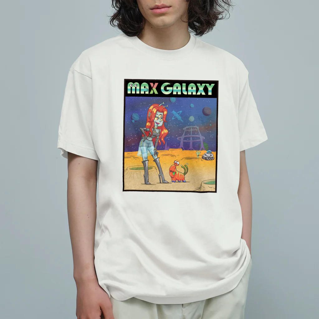 nidan-illustrationのMAX GALAXY オーガニックコットンTシャツ