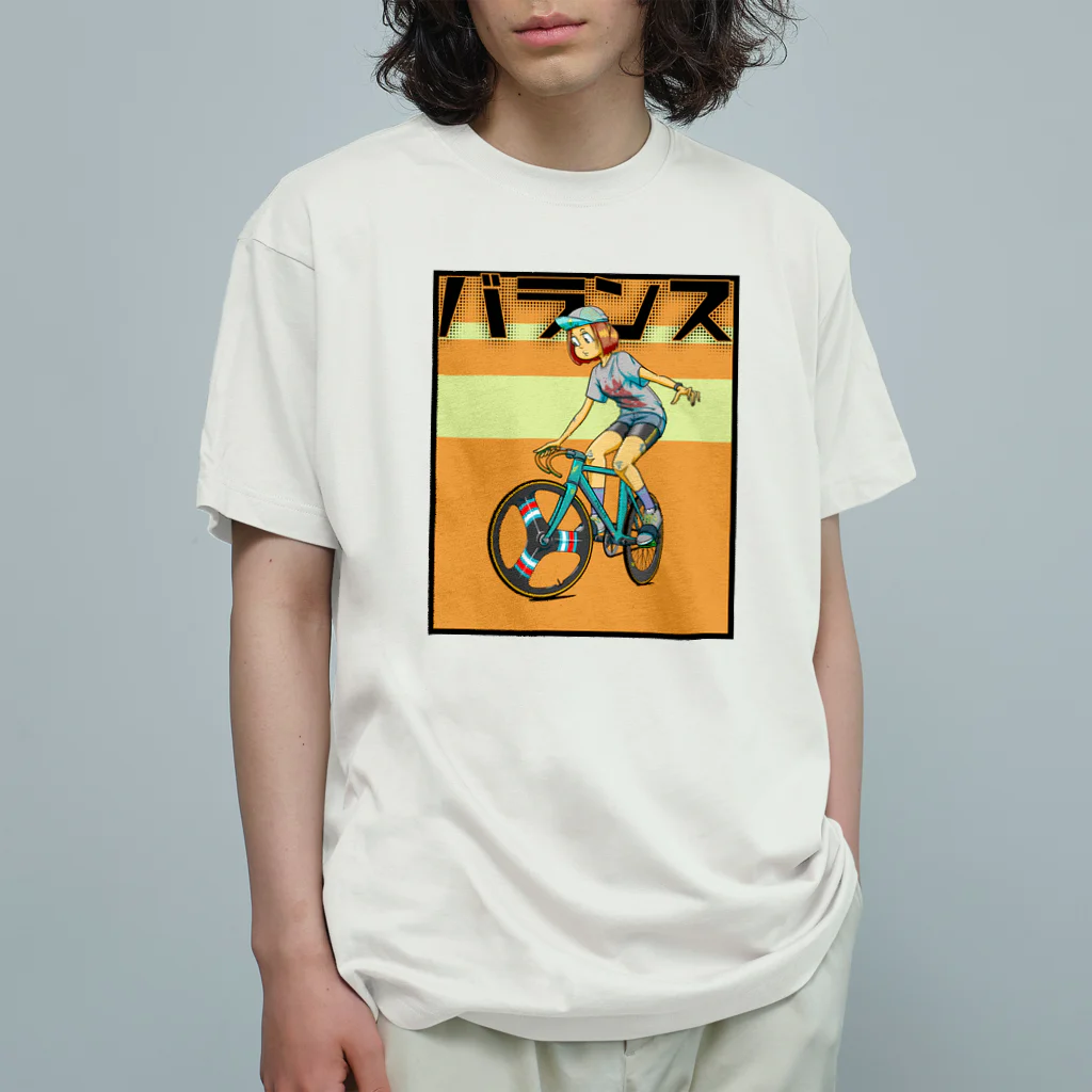 nidan-illustrationのバランス (inked fixie girl) Organic Cotton T-Shirt