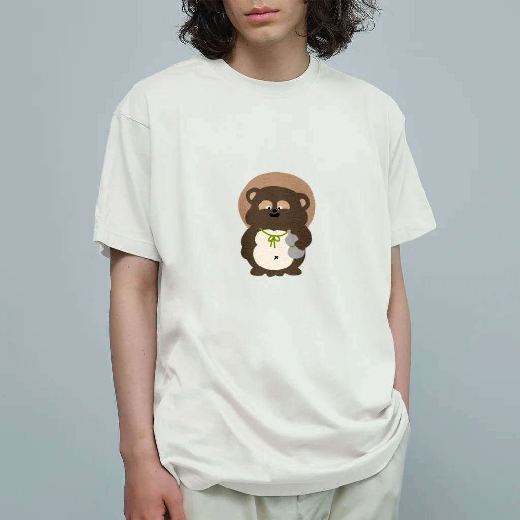 かしわざきの肥えたぬき Organic Cotton T-Shirt