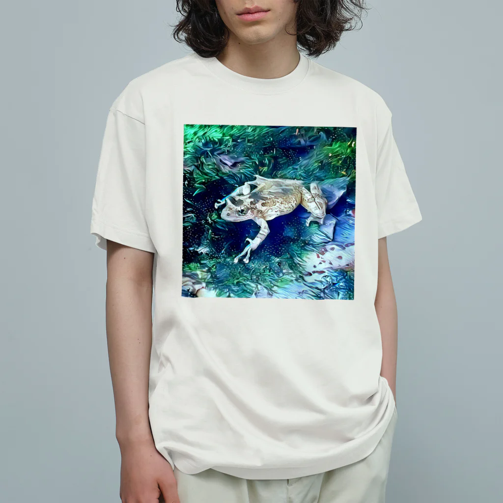 Fantastic FrogのFantastic Frog -White Ice Version- Organic Cotton T-Shirt