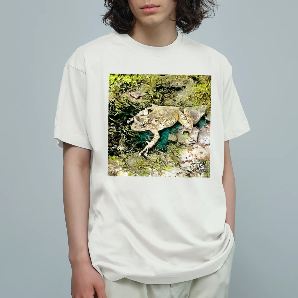 Fantastic FrogのFantastic Frog -Green Sketch Version- Organic Cotton T-Shirt