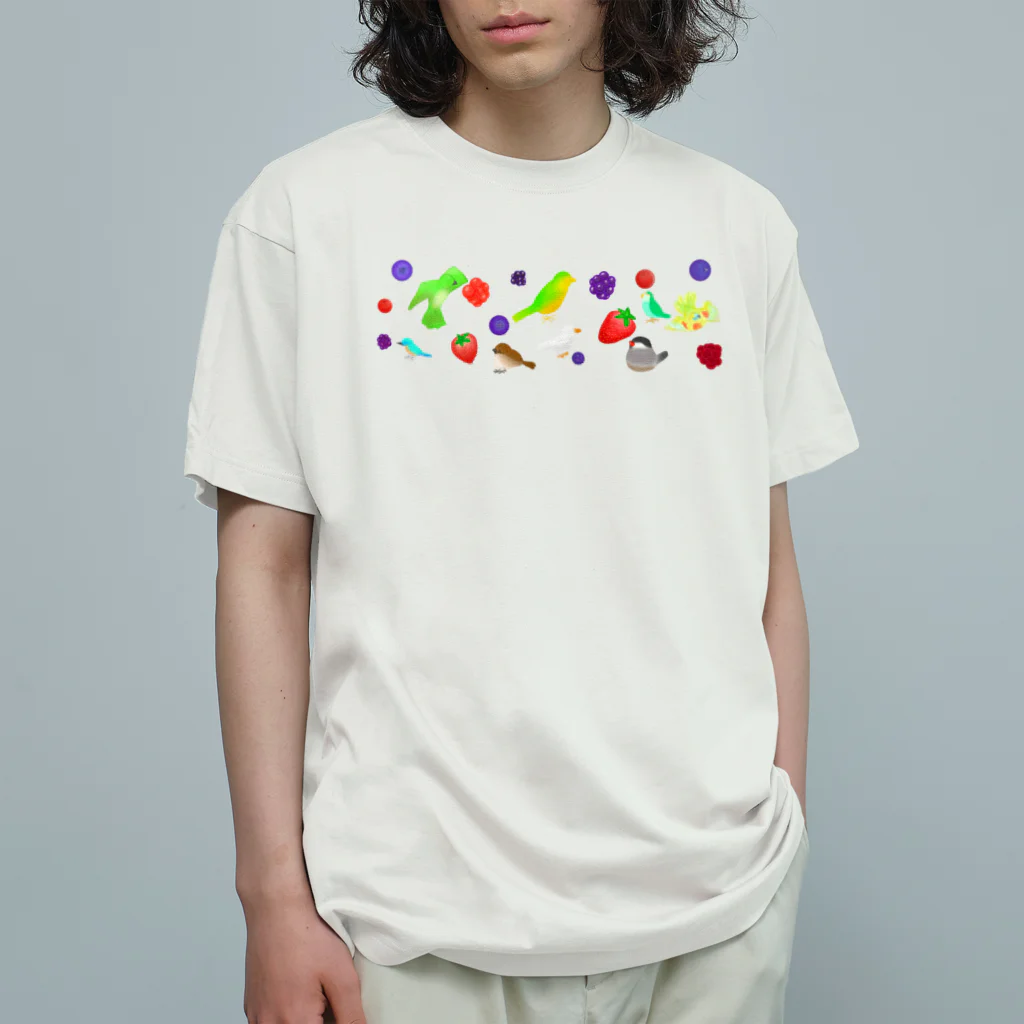 Lily bird（リリーバード）のベリーずと鳥ーず Organic Cotton T-Shirt