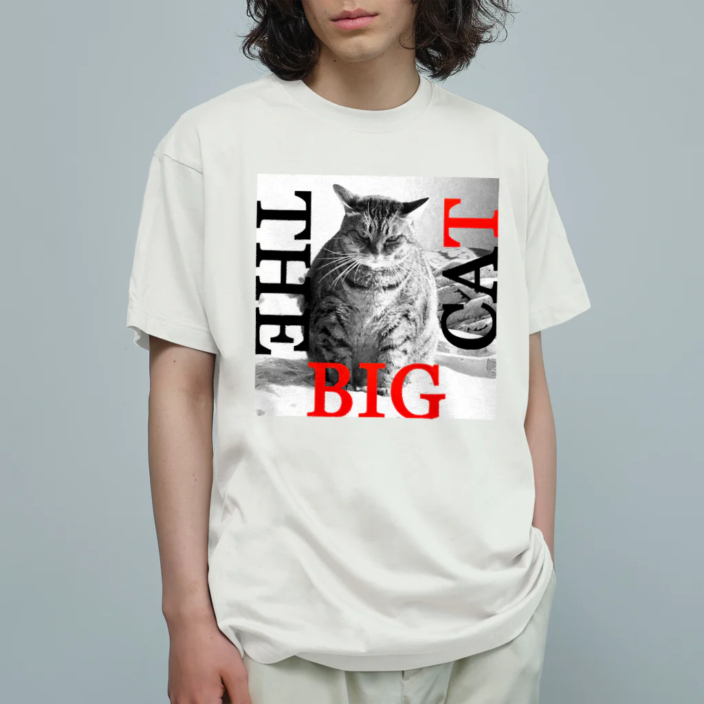 TAKUYA DESIGN WORKSのTHE BIG CAT オーガニックコットンTシャツ